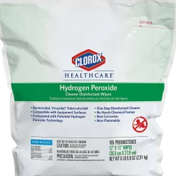 Clorox® Healthcare® Hydrogen Peroxide Disinfecting Wipes, 12