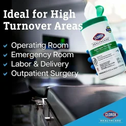 Clorox® Healthcare® Hydrogen Peroxide Disinfecting Wipes, 9