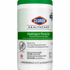 Clorox® Healthcare® Hydrogen Peroxide Disinfecting Wipes, 9