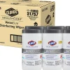 Clorox® Healthcare VersaSure Cleaner Disinfectant Wipes, 6-3/4" x 8", 85 Wipes Per Canister, Carton Of 6 Canisters