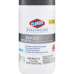 Clorox® Healthcare VersaSure Cleaner Disinfectant Wipes, 6-3/4
