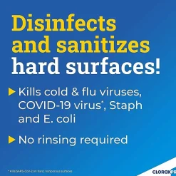 CloroxPro Clorox Pro Commercial Solutions Anywhere Hard Surface Sanitizing Spray, 32 Oz, Carton Of 12 Bottles