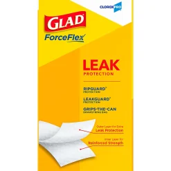CloroxPro Glad ForceFlex Tall Kitchen Drawstring Trash Bags,  0.78 mil, 13 Gallon, Box of 100 (78374)