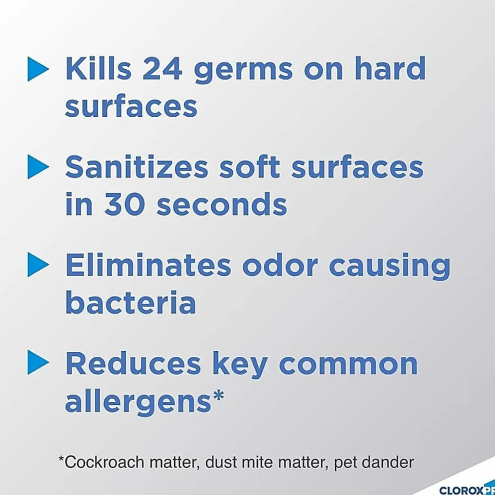 CloroxPro™ 4-in-1 Disinfectant & Sanitizer, 14 Oz, Fresh Citrus Scent, Carton Of 12 Cans
