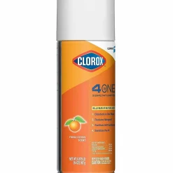 CloroxPro™ 4-in-1 Disinfectant & Sanitizer, 14 Oz, Fresh Citrus Scent, Carton Of 12 Cans