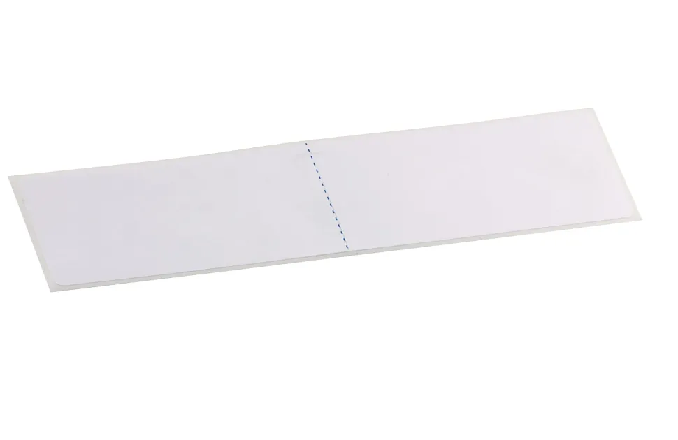 Clover Imaging Group Secap Postage Meter Double-Tape Labels, ECO6250HT, Rectangle, 2 Labels Per Sheet, Pack Of 500 Sheets
