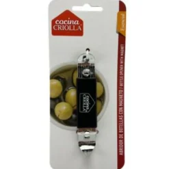 Cocina Criolla Bottle Opener With Magnet, Black
