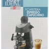 Cocina Criolla 4-Cup Electric Espresso Cappuccino Maker With Milk Frother, Black, Total Qty 1