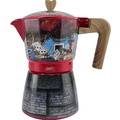Cocina Criolla Greca 6-Cup Burbu Primula Classic Stovetop Espresso And Coffee Maker, Multicolor, Total Qty 1