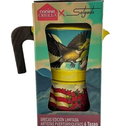 Cocina Criolla Greca 6-Cup Juan Salgado Primula Classic Stovetop Espresso And Coffee Maker, Multicolor, Total Qty 1