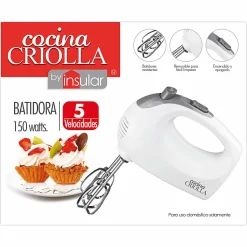 Cocina Criolla 5-Speed Hand Blender, White