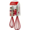 Cocina Criolla Whisk Set, Gray, Set Of 2 Whisks