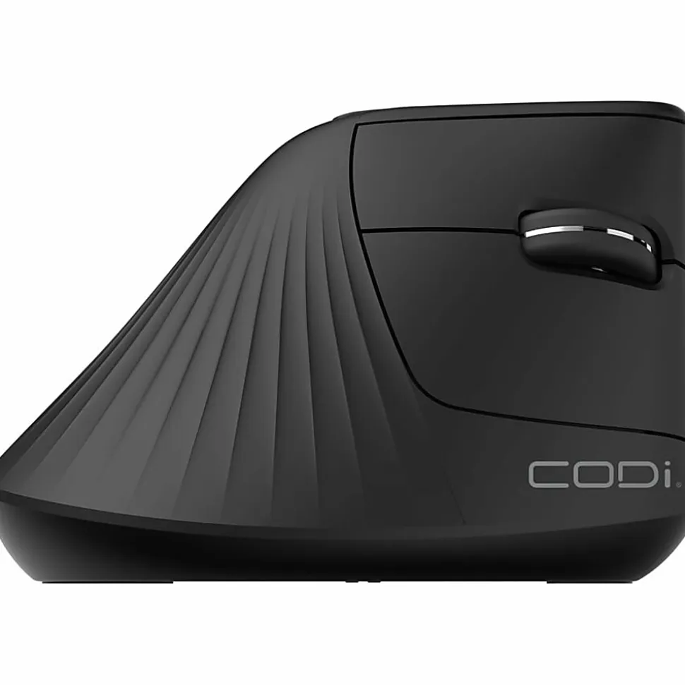 CODi 6-Button Wireless Rechargeable Multi-Device Ergonomic Mouse - with Bluetooth, 2.4GHz Connectivity & Adjustable DPI