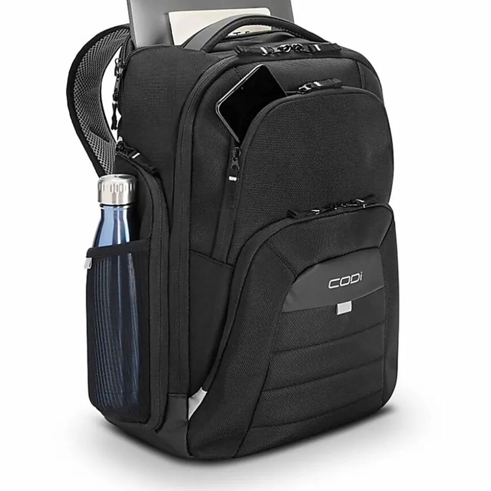 CODi Ferretti Pro Sport 17.3" Laptop Backpack - Trolley Strap & USB Cable Pass-Through