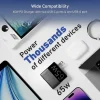 CODi 65W GaN Triple Port Wall Charger - USB-C and USB-A Quick Charge 3.0 outputs
