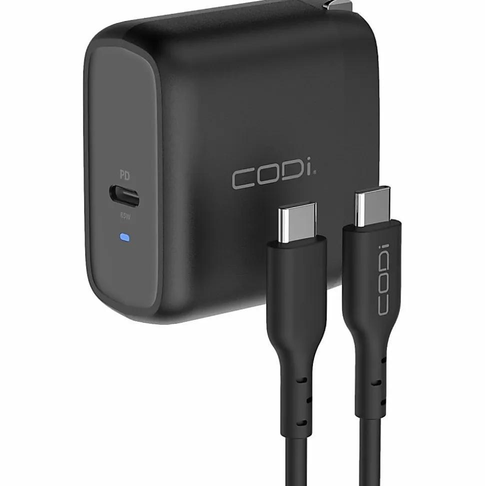 CODi 65W GaN USB-C Wall Charger - with Power Delivery and PPS Fast Charging