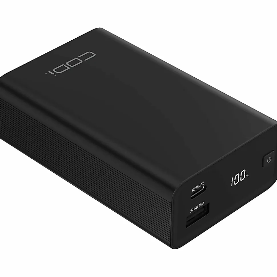 CODi 65W Laptop and Device Power Bank - with USB-C and USB-A Charging