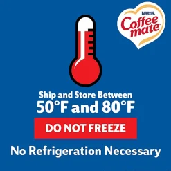 Coffee mate Almond Milk Vanilla Plant-Based Liquid Creamer Singles - Natural Vanilla Almond Milk Flavor - 0.38 fl oz (11 mL)Tub - 50 / Box