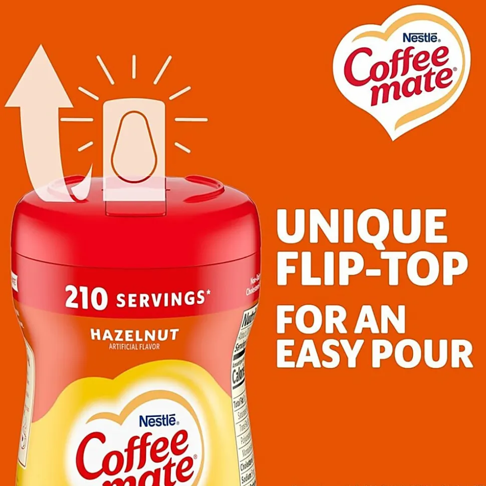 Coffee mate Hazelnut Powdered Coffee Creamer - Hazelnut Flavor - 0.94 lb (15 oz) - 1692 Serving - 12 / Carton