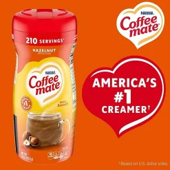 Coffee mate Hazelnut Powdered Coffee Creamer - Hazelnut Flavor - 0.94 lb (15 oz) - 1692 Serving - 12 / Carton