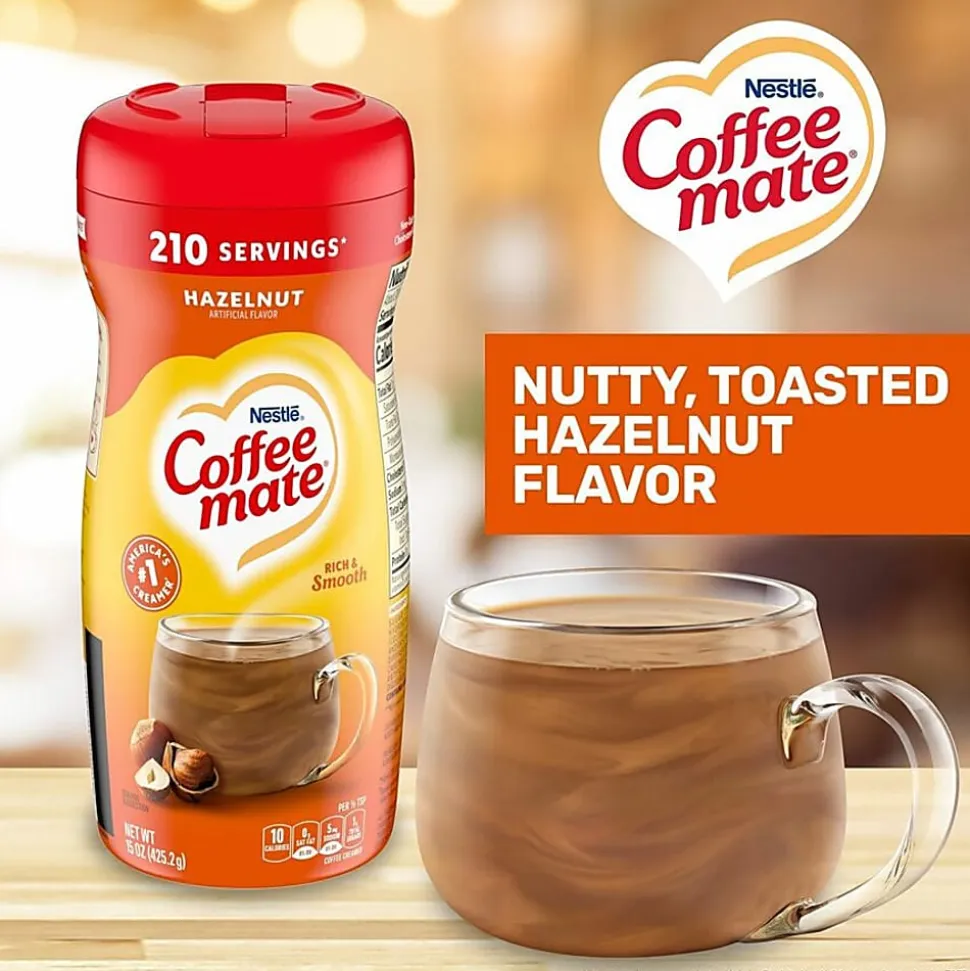 Coffee mate Hazelnut Powdered Coffee Creamer - Hazelnut Flavor - 0.94 lb (15 oz) - 1692 Serving - 12 / Carton