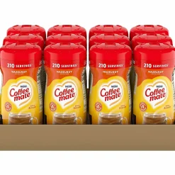 Coffee mate Hazelnut Powdered Coffee Creamer - Hazelnut Flavor - 0.94 lb (15 oz) - 1692 Serving - 12 / Carton