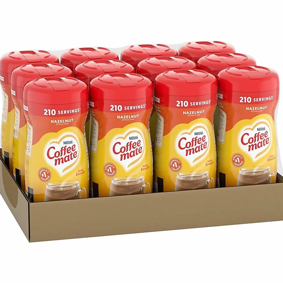 Coffee mate Hazelnut Powdered Coffee Creamer - Hazelnut Flavor - 0.94 lb (15 oz) - 1692 Serving - 12 / Carton