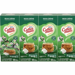 Coffee mate Irish Creme Nondairy Liquid Creamer Singles - Irish Cream Flavor - 0.38 fl oz (11 mL) - 200 Serving - 50/Box - 4 / Carton