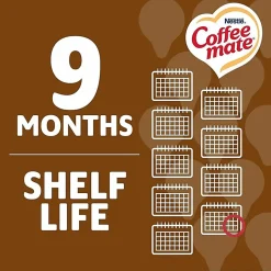 Coffee-Mate Liquid Coffee Creamer Tub Singles, 0.38 Oz, Snickers Flavor, Pack Of 50 Singles