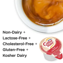 Coffee Mate Liquid Creamer Variety Pack, Single Serve, 0.375 Oz, Pack Of 180 Creamers