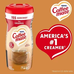 Coffee mate Original Powdered Coffee Creamer Canister - Original Flavor - 11 oz Canister - 12 / Carton - 1860 Serving