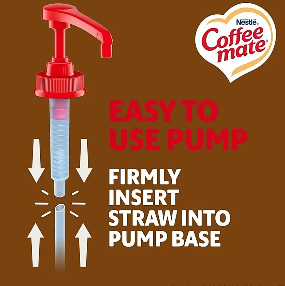 Coffee mate Snickers Flavored Liquid Creamer Pump Bottle - Snicker Flavor - 50.72 fl oz (1.50 L)Bottle - 1 Each