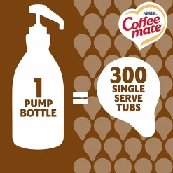 Coffee mate Snickers Flavored Liquid Creamer Pump Bottle - Snicker Flavor - 50.72 fl oz (1.50 L)Bottle - 1 Each