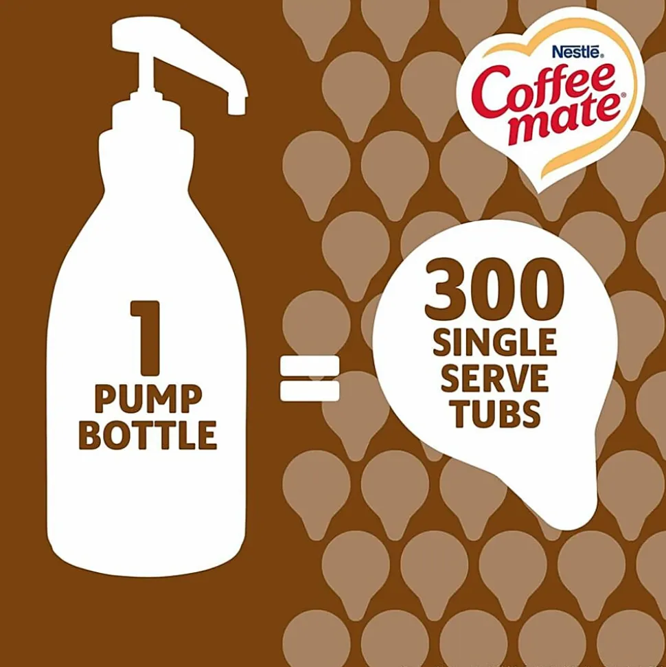 Coffee mate Snickers Flavored Liquid Creamer Pump Bottle - Snicker Flavor - 50.72 fl oz (1.50 L)Bottle - 1 Each