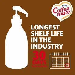 Coffee mate Snickers Flavored Liquid Creamer Pump Bottle - Snicker Flavor - 50.72 fl oz (1.50 L)Bottle - 1 Each