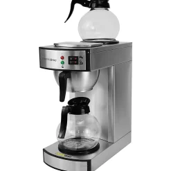 Coffee Pro Twin Warmer Institutional Coffee Maker - 2.32 quart - 12 Cup(s) - Multi-serve - Stainless Steel - Stainless Steel Body