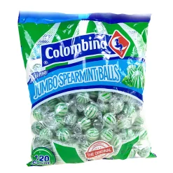 Colombina Jumbo Mint Balls, Spearmint, Approximately 120 Pieces, 3-Lb Bag