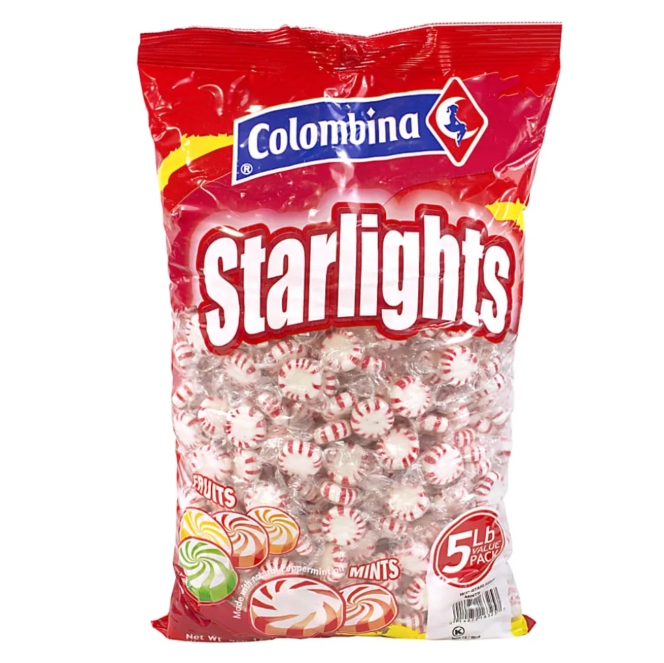 Colombina Peppermint Starlight Mints, 5-Lb Bag
