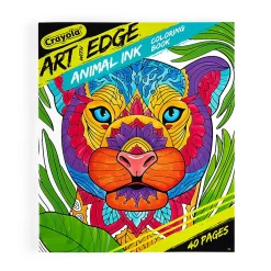 Color and doodle on this Art with Edge Coloring Book that's full of jungle animal coloring pages. Great animal coloring book for teens and adults.
