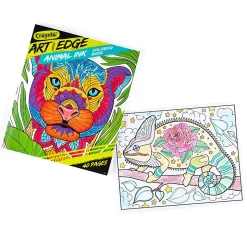 Color and doodle on this Art with Edge Coloring Book that's full of jungle animal coloring pages. Great animal coloring book for teens and adults.