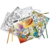 Coloring book with premium paper and line art for older kids and adults