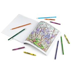Coloring book with premium paper and line art for older kids and adults