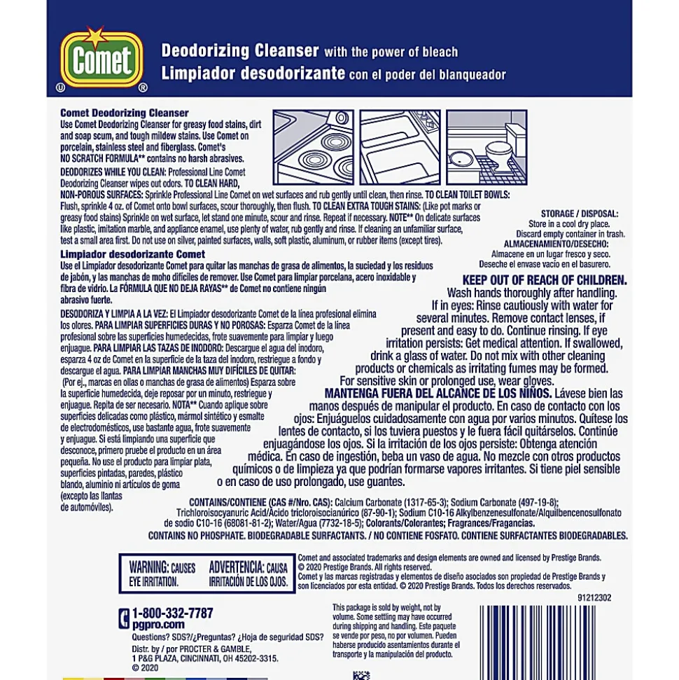 Comet® Deodorizing Powder Cleanser, 21 Oz Canister