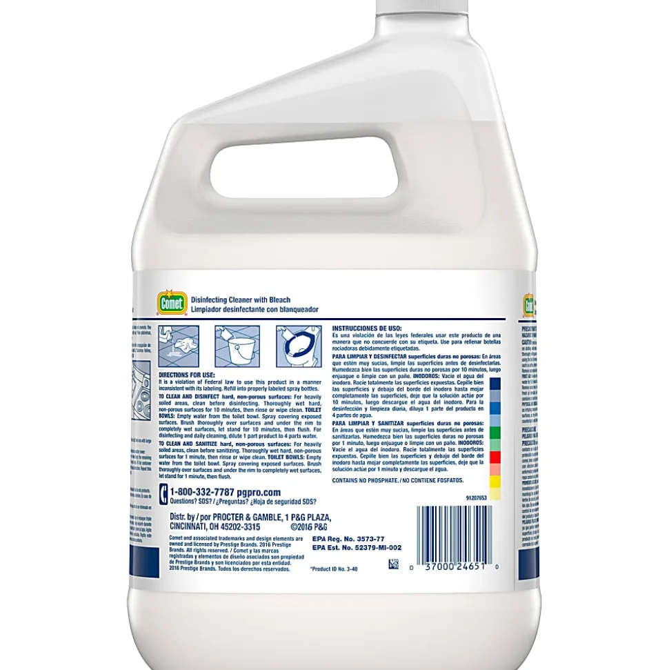 Comet® Professional Disinfecting Cleaner With Bleach, 128 Oz Bottle, Case Of 3