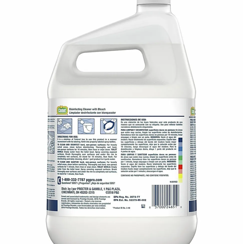 Comet® Professional Disinfecting Cleaner With Bleach, 128 Oz Bottle, Case Of 3