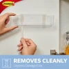 Command Clear Large Caddy with Clear Strips, Large, 4lb, Clear, 1 Caddy, 4 Strips, HOM15CLR-ES