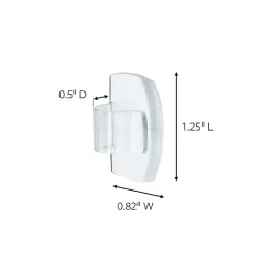 Command Damage-Free Cord Clips, Small, Clear, Pack Of 4