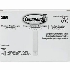 Command Damage-Free Picture Hanging Strips, Large, 5-5/8