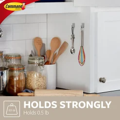 Command Damage-Free Removable Metal Hooks, Small, 5/8