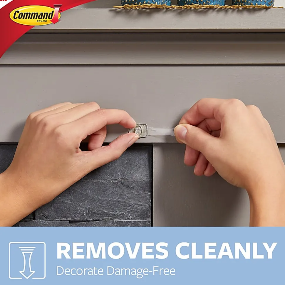 Command™ Decorating Clips Value Pack, Clear, Pack Of 40 Clips